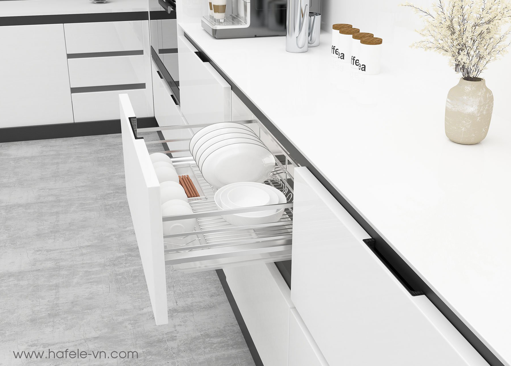 Rổ Đựng Chén Đĩa Cappella 600mm Cucina 549.08.144