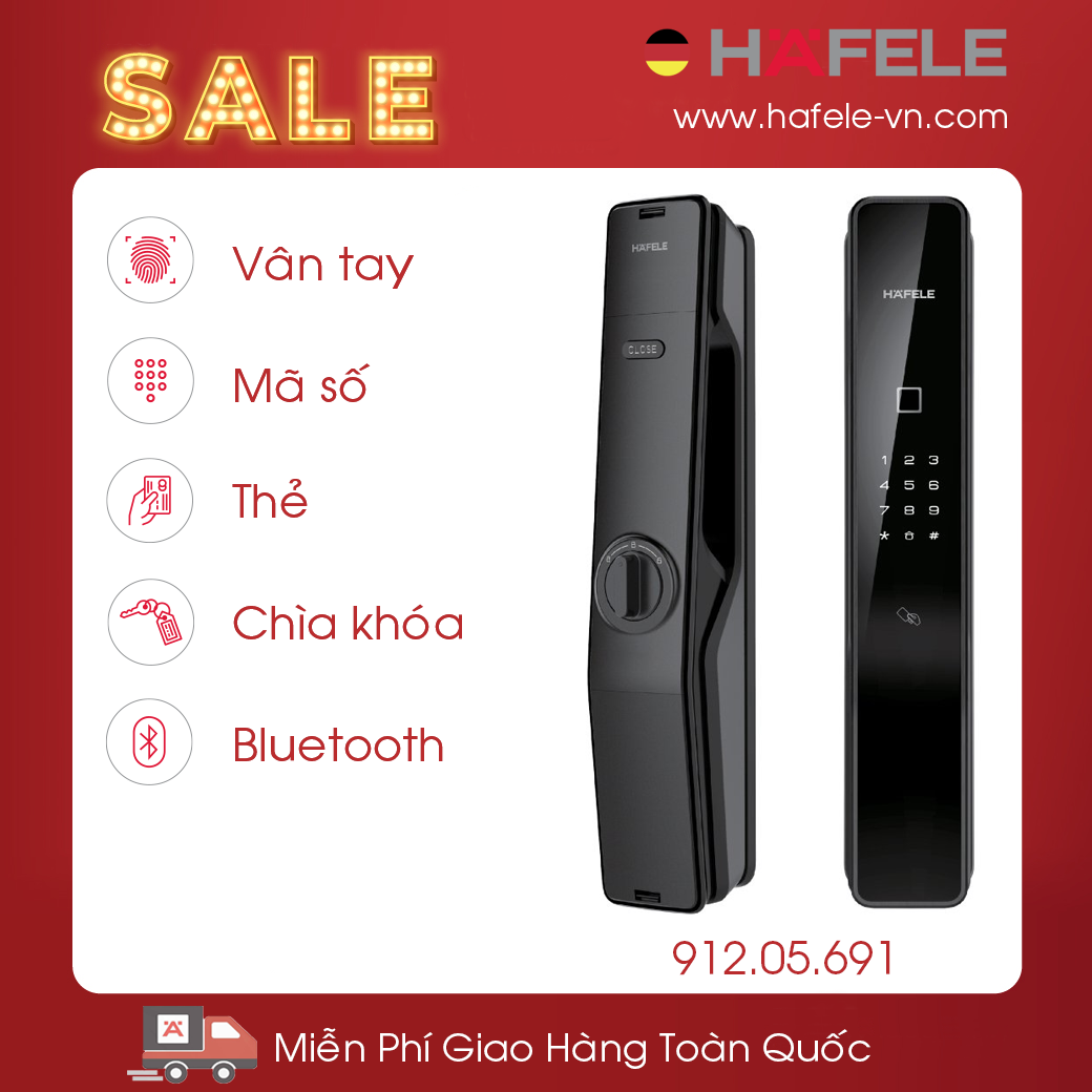 Khóa Điện Tử PP9000 Hafele 912.05.691