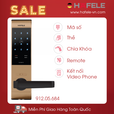 Khóa Điện Tử Thân Nhỏ EL7500-TC Hafele 912.05.684
