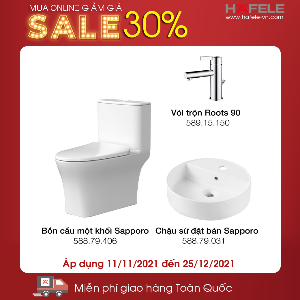 Bộ Combo Thiết Bị Nhà Tắm & Vệ Sinh Hafele 732.19.765