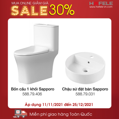 Bộ Combo Thiết Bị Nhà Tắm & Vệ Sinh Hafele 732.19.766