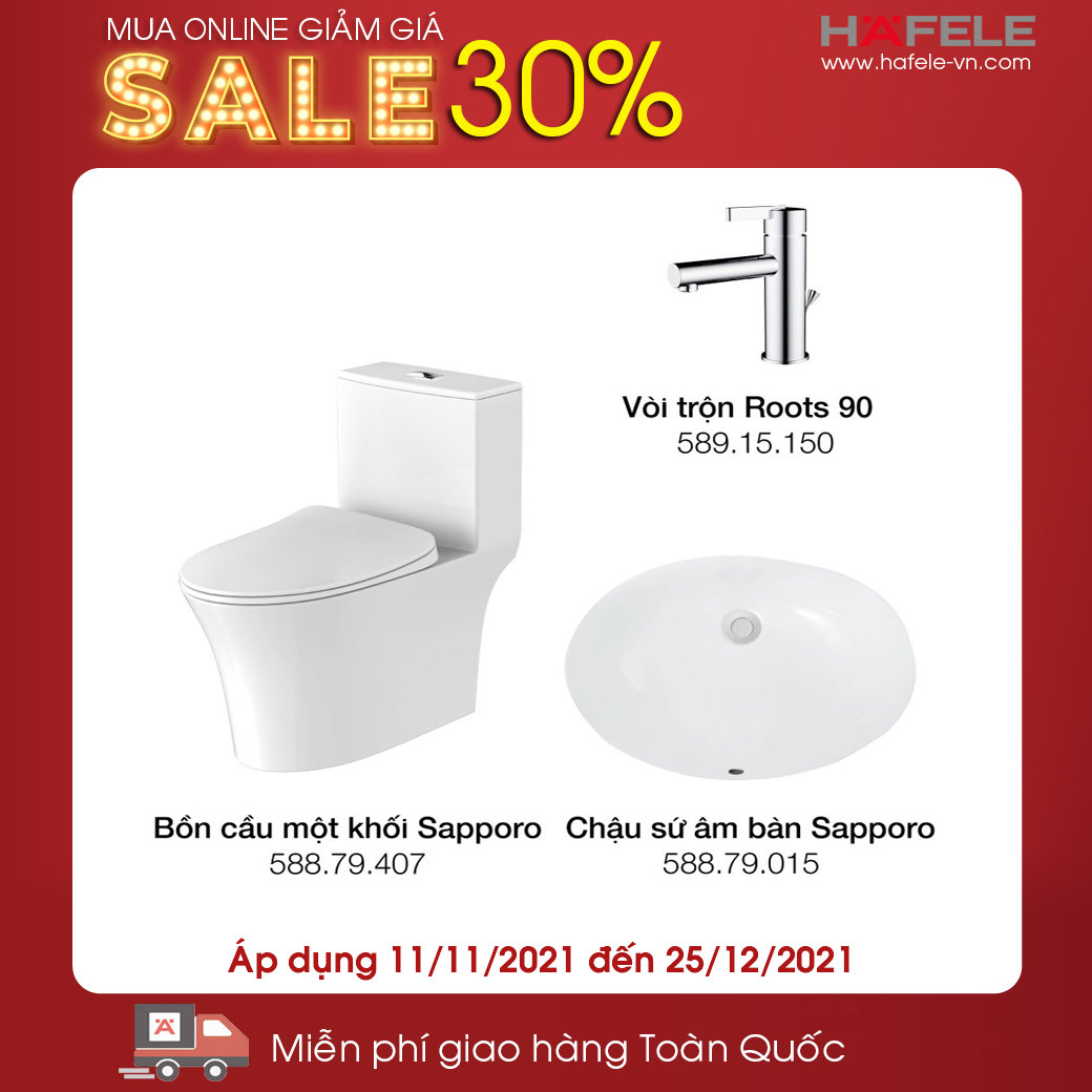 Bộ Combo Thiết Bị Nhà Tắm & Vệ Sinh Hafele 732.19.768