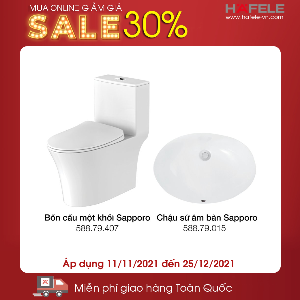 Bộ Combo Thiết Bị Nhà Tắm & Vệ Sinh Hafele 732.19.769