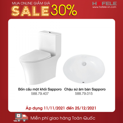 Bộ Combo Thiết Bị Nhà Tắm & Vệ Sinh Hafele 732.19.769