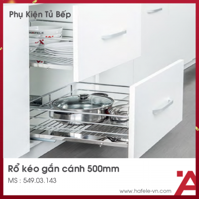 Bộ Rổ Kéo Verona Series 500mm Hafele 549.03.143