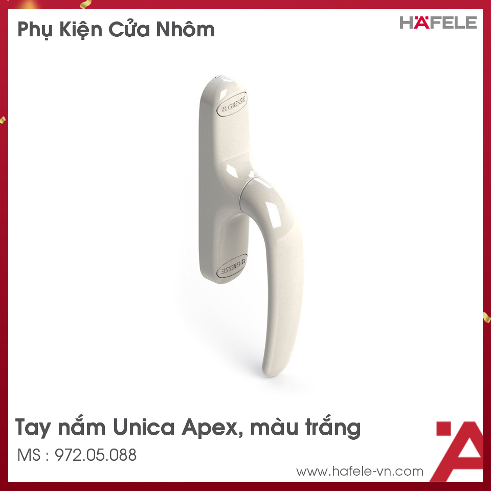 Tay Nắm Cửa Nhôm Unica Apex Hafele 972.05.088