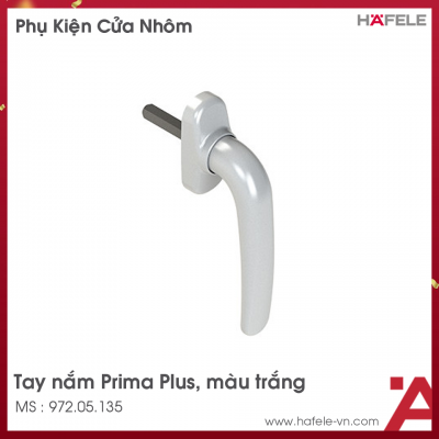 Tay Nắm Cửa Nhôm Prima Plus Màu Trắng Hafele 972.05.135