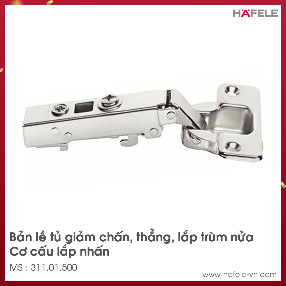 Bản Lề Trùm Ngoài Metalla SM 110° Giảm Chấn Hafele 311.01.500