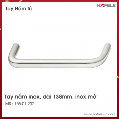 Tay Nắm Tủ Inox 138mm Hafele 155.01.232