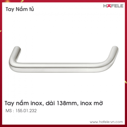 Tay Nắm Tủ Inox 138mm Hafele 155.01.232