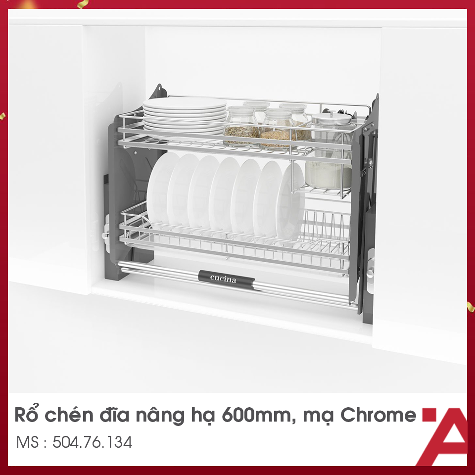 Rổ Chén Di Động Lento Cucina 600mm Hafele 504.76.214