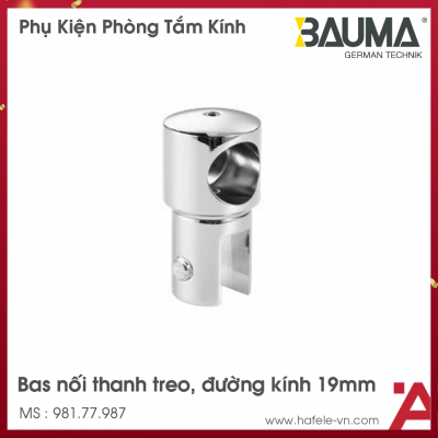 Bas Nối Thanh Treo Inox Bóng Bauma 981.77.987