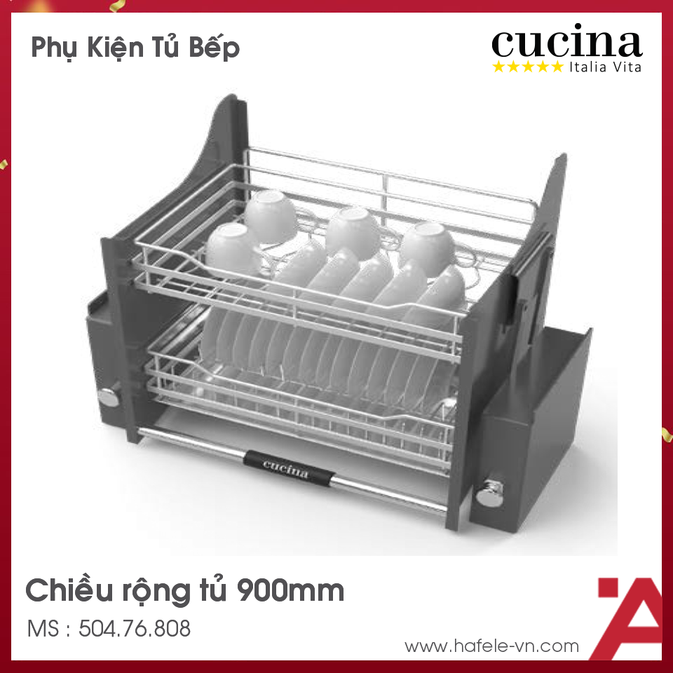 Rổ Chén Bát Di Động Cucina 900mm Hafele 504.76.808