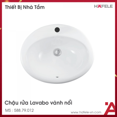 Chậu Rửa Vành Nổi Sapporo 540 Hafele 588.79.012