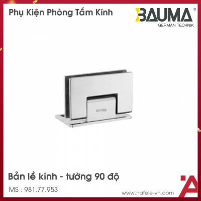 Bản Lề Kính - Tường 90º Bauma 981.77.953