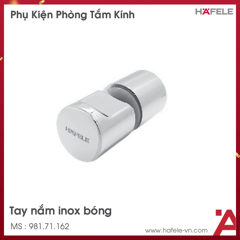 Tay Nắm Phòng Tắm Kính Hafele 981.71.162