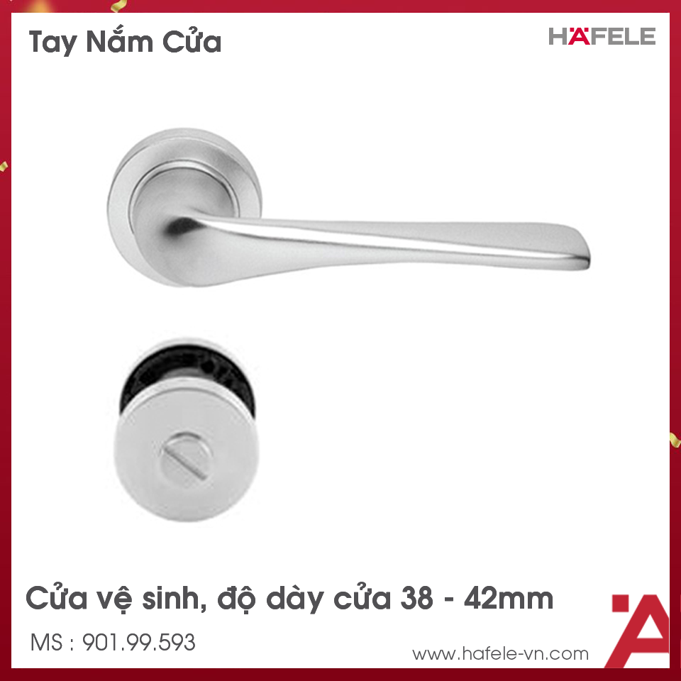 Tay Nắm Gạt Cửa Vệ Sinh Hafele 901.99.593
