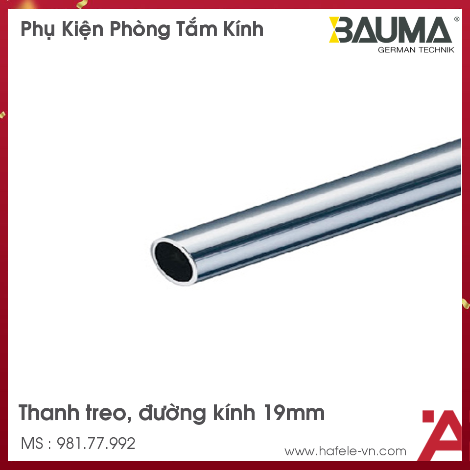 Thanh Treo Phòng Tắm kính Bauma 981.77.992