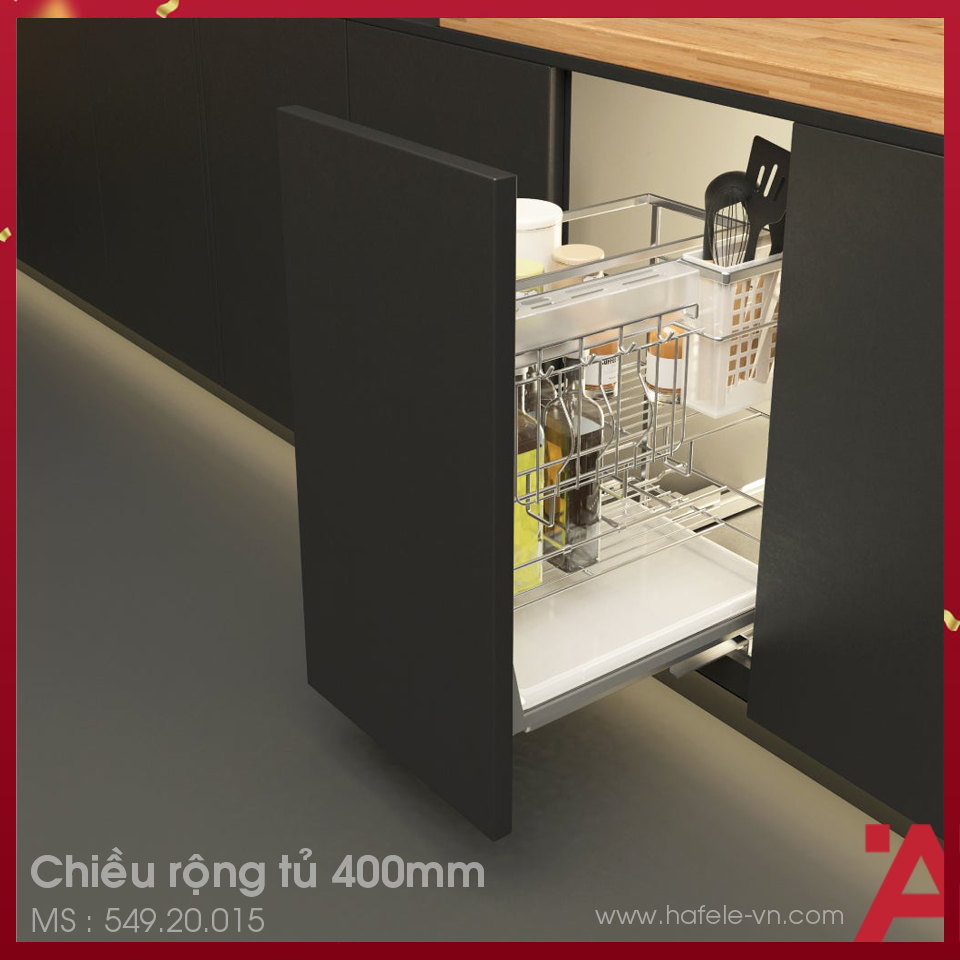 Bộ Đựng Dao Thớt Chai Lọ Sonata 400mm Cucina 549.20.015