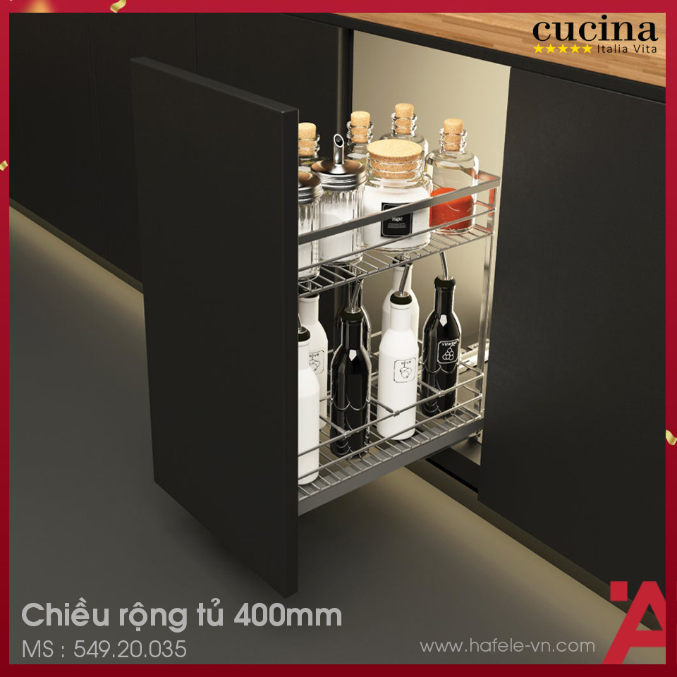 Bộ Rổ Đựng Gia Vị 400mm Cucina 549.20.035