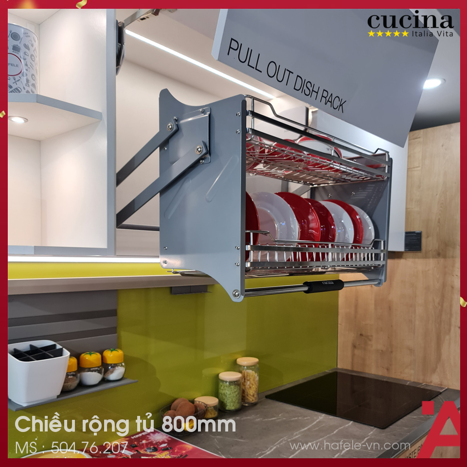 Rổ Chén Đĩa Di Động Lento 800mm Cucina 504.76.207