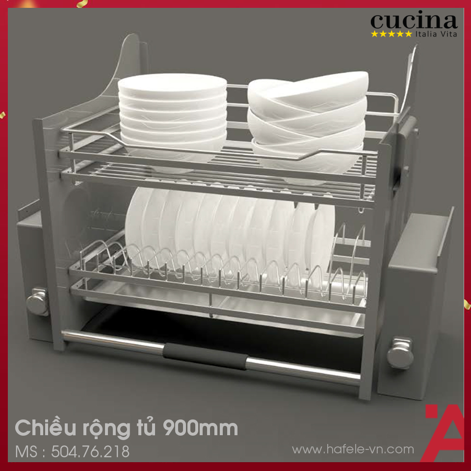 Rổ Chén Di Động Lento 900mm Cucina 504.76.218