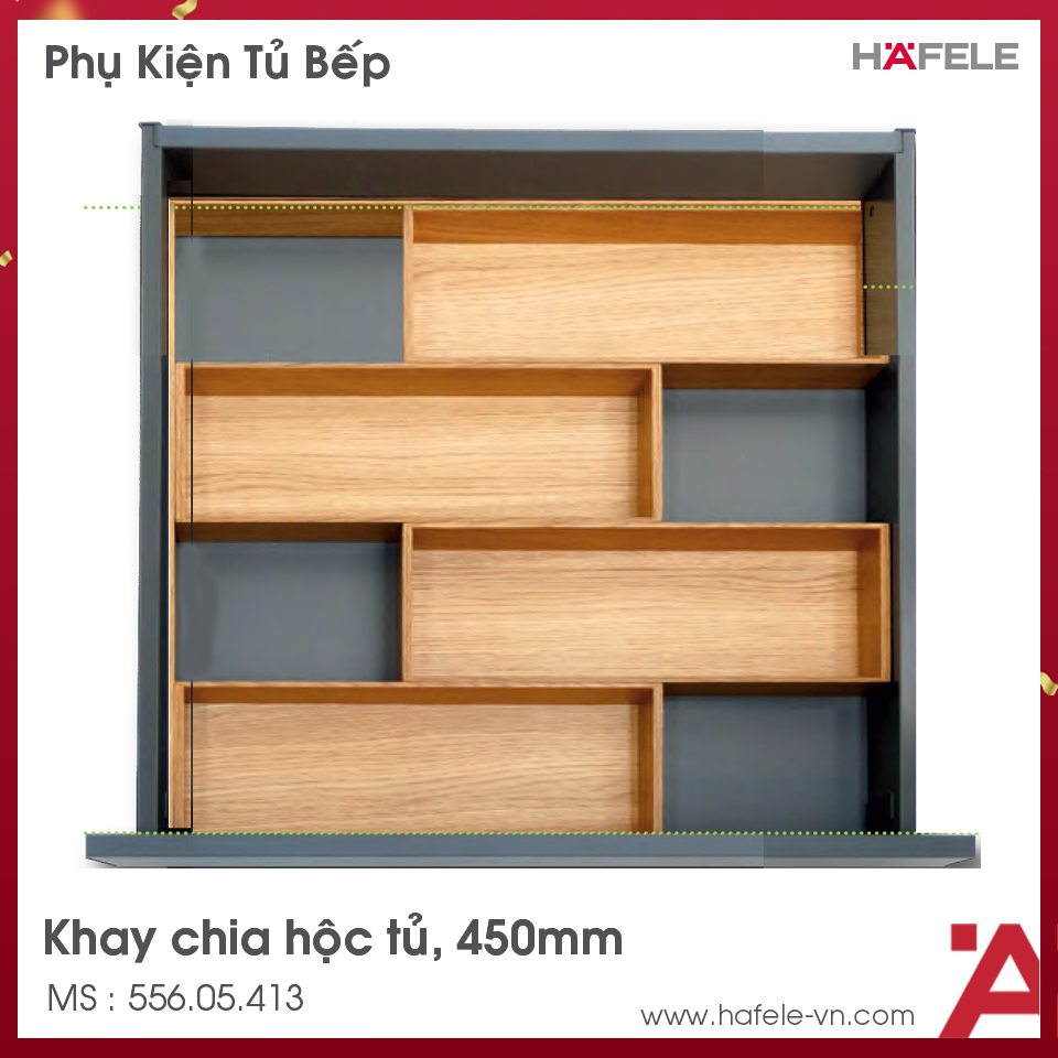 Phụ Kiện Fineline Cho hộc tủ R450mm Hafele 556.05.413