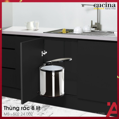 Thùng Đựng Rác Viola 400mm 8Lít Cucina 502.24.002