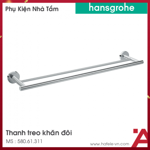 Thanh Treo Khăn Đơn Logis Hansgrohe 580.61.311