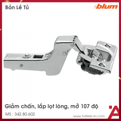 Bản Lề Clip Top Giảm Chấn 107º Lọt Lòng Blum 342.80.602