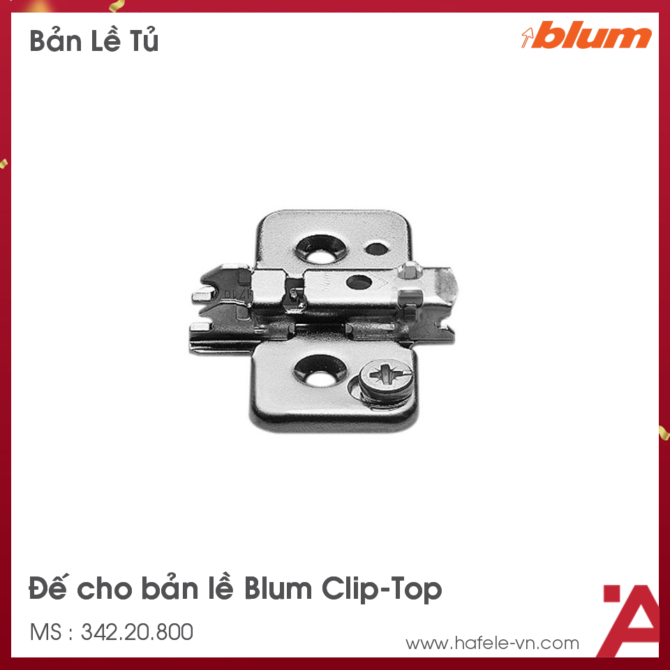 Đế Bản Lề Clip Top Blum 342.20.800