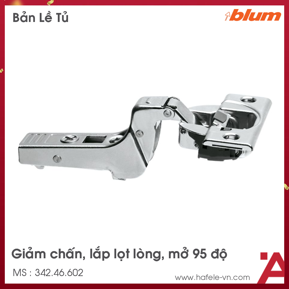 Bản Lề Clip Top Giảm Chấn 95º Lọt Lòng Blum 342.46.602