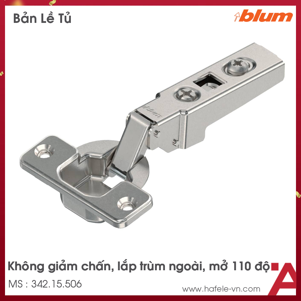Bản Lề Clip Trùm Ngoài Blum 342.15.506