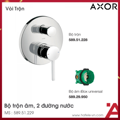 Bộ Trộn Âm 2 Đường Nước Starck Axor 589.51.229