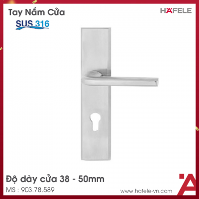 Tay Nắm Gạt Đế Dài Mở Phải C/C 72mm Hafele 903.78.589