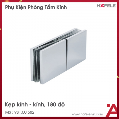 Kẹp Kính Phòng Tắm 180° Hafele 981.00.582