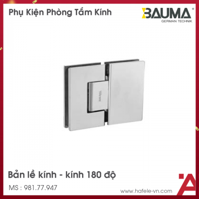 Bản Lề Phòng Tắm Kính 180º Bauma 981.77.947