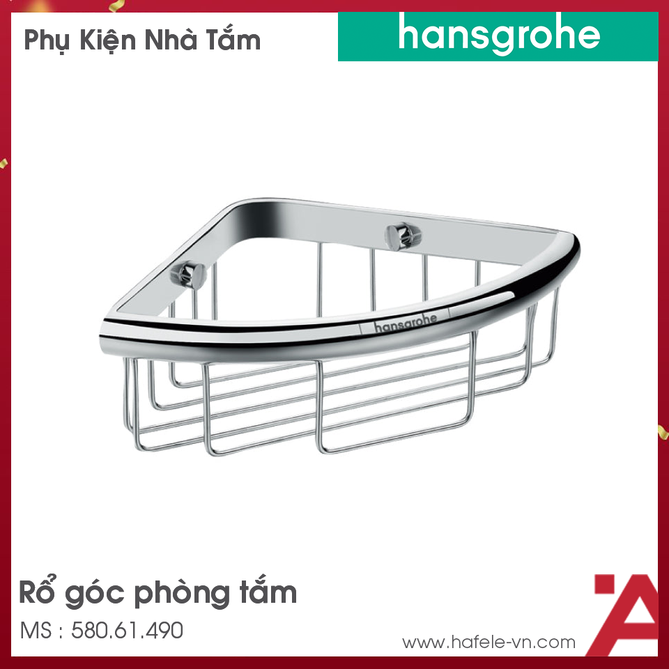 Rổ Góc Cho Phòng Tắm Logis Hansgrohe 580.61.490