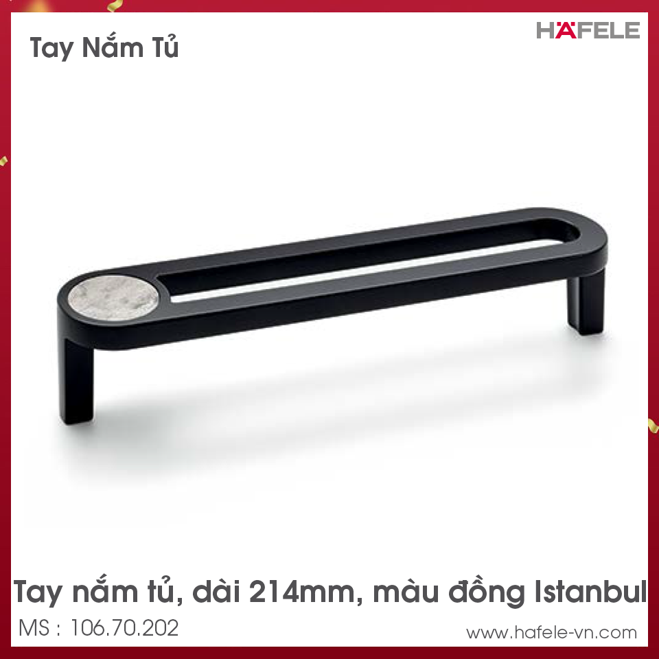 Tay Nắm Tủ 167mm H2170 Hafele 106.70.175