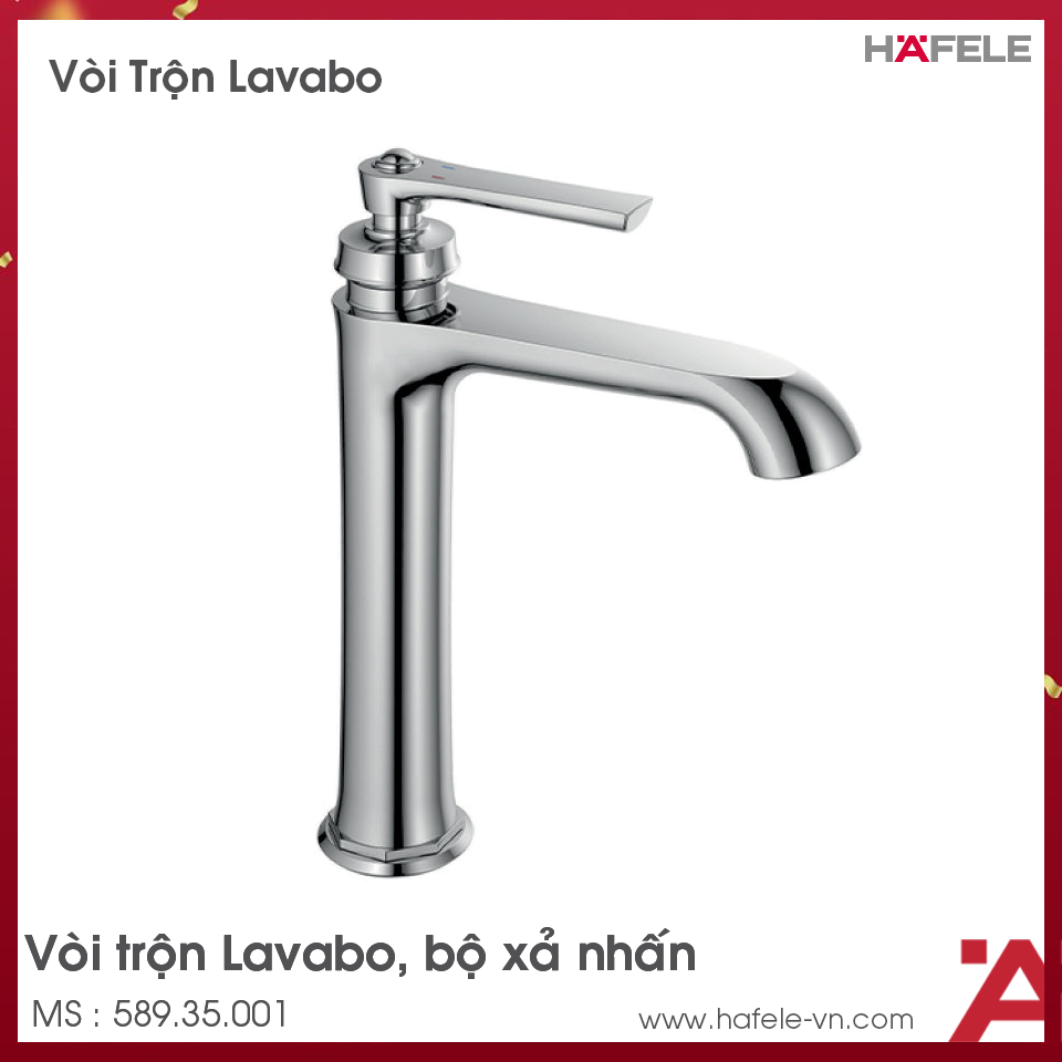Vòi Trộn Lavabo Kyoto 180 Hafele 589.35.001