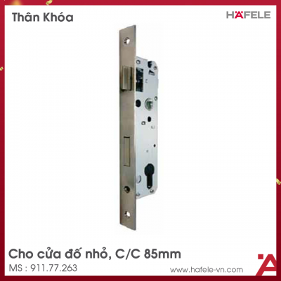 Thân Khóa Lưỡi Gà Chốt Chết Cửa Đố Nhỏ Hafele 911.77.263