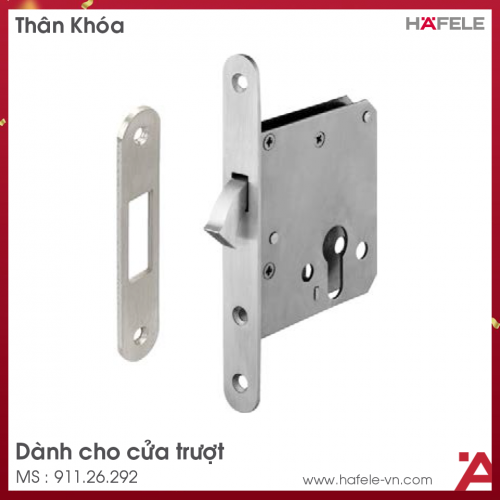 Thân Khóa Cho Cửa Trượt Hafele 911.26.292