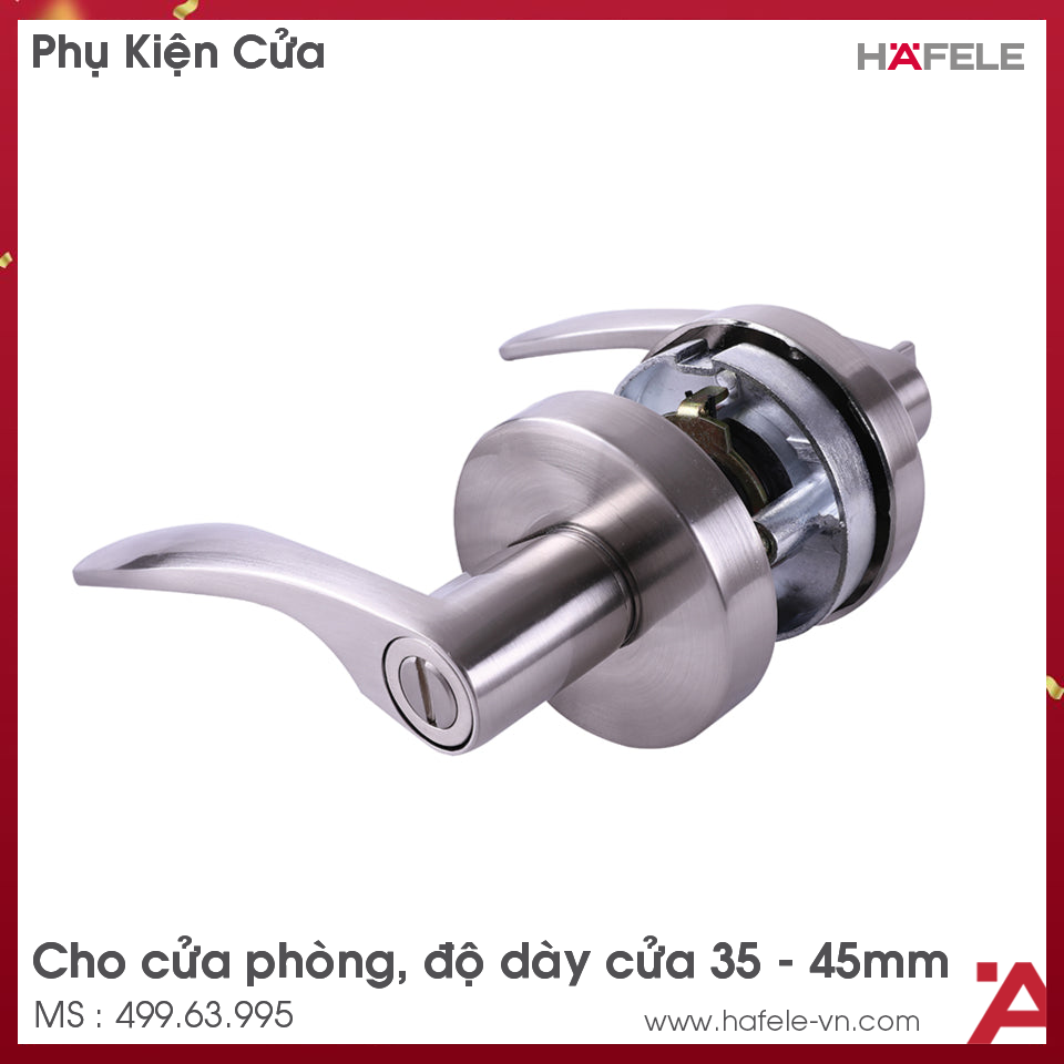 Khóa Tay Nắm Gạt Cửa Phòng Hafele 499.63.995