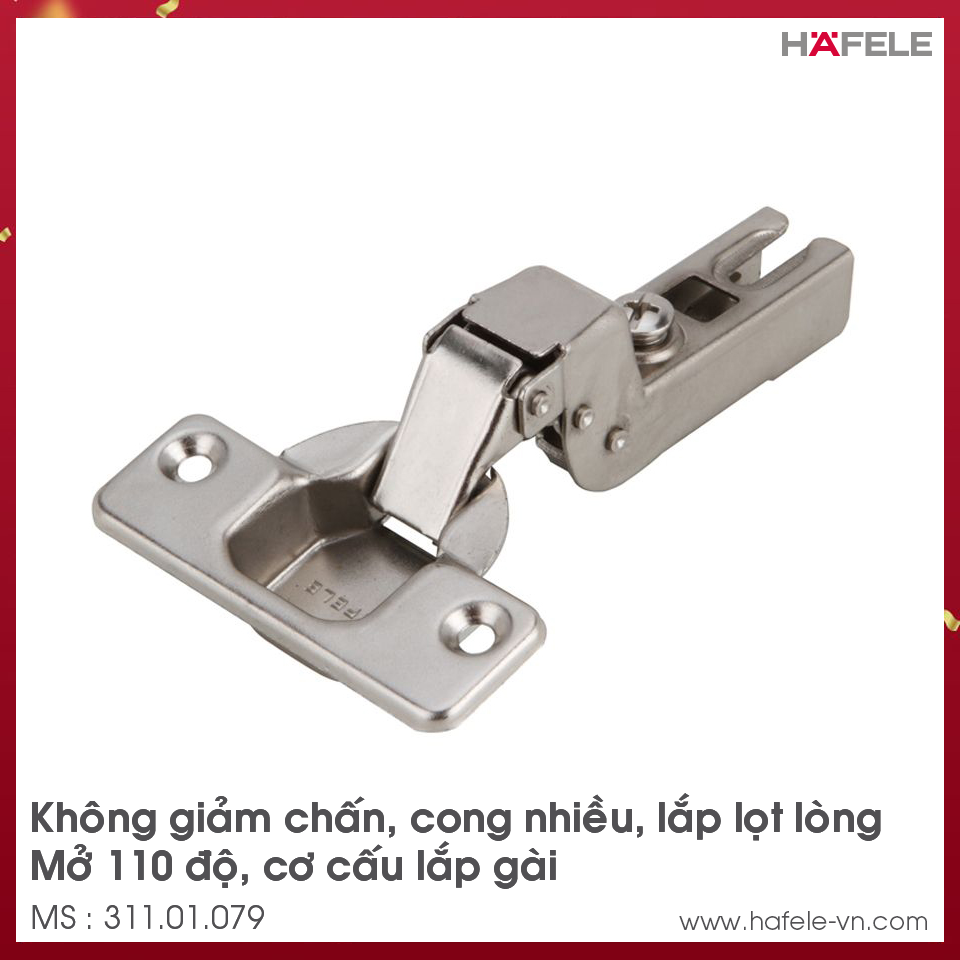 Bản Lề Lọt Lòng Không Giảm Chấn Metta A 110° Hafele 311.01.079