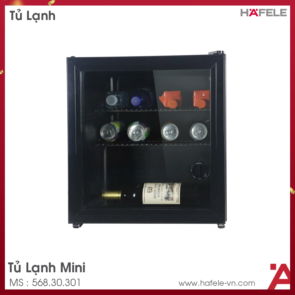 Tủ Lạnh Mini Cửa Kính HC-M48G Hafele 568.30.301