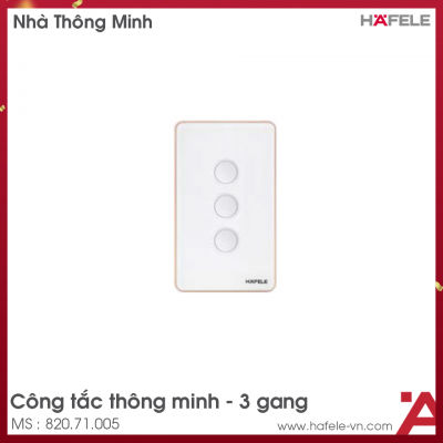 Công Tắc Đèn Thông Minh 3 Gang Hafele 820.71.005