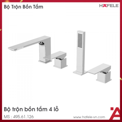 Bộ Trộn Bồn Tắm 4 Lỗ Regal Hafele 495.61.126