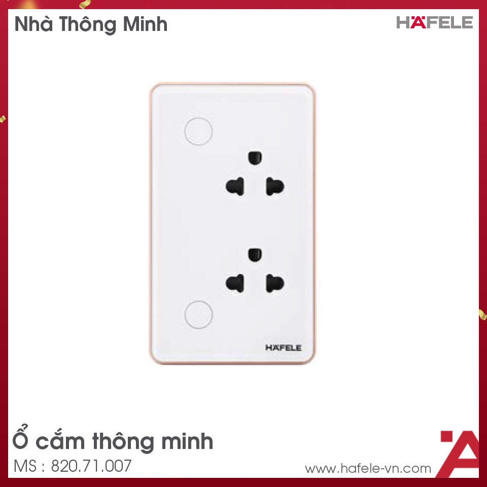 Ổ Cắm Trường Thông Minh HSL-WSS01W Hafele 820.71.007