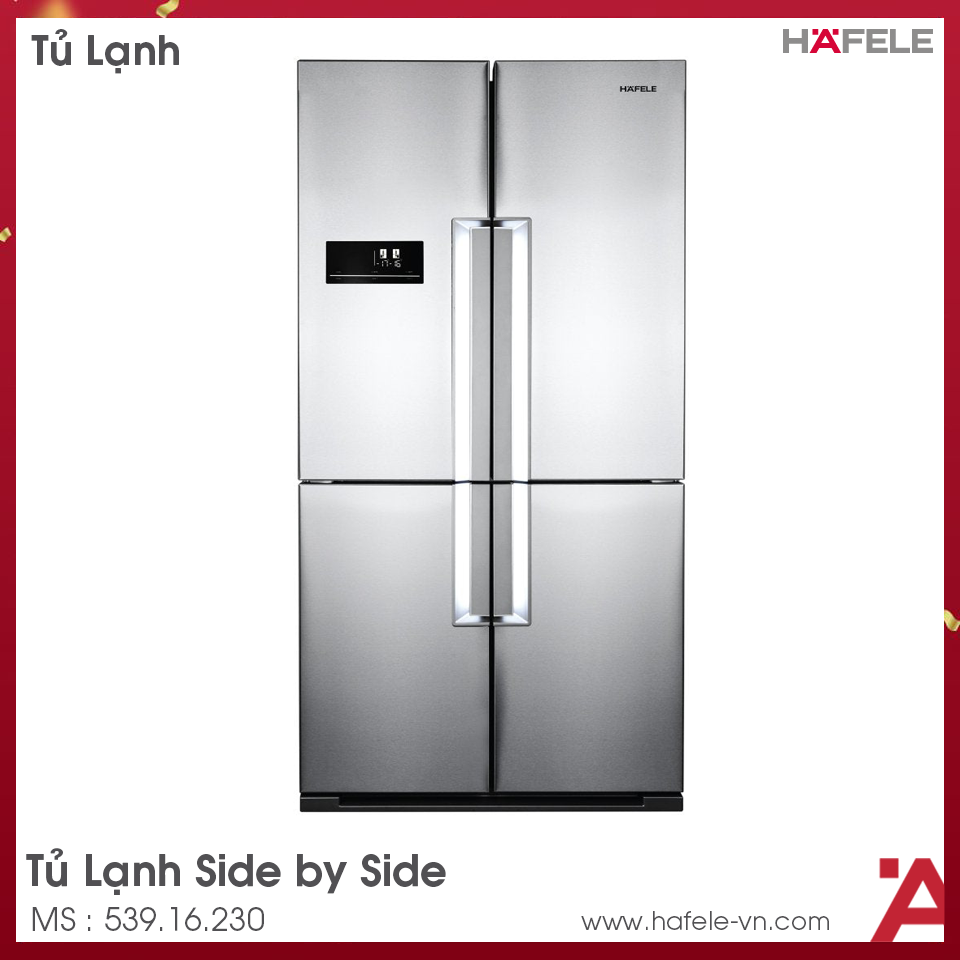 Tủ Lạnh Side By Side HF-SBSIB Hafele 539.16.230