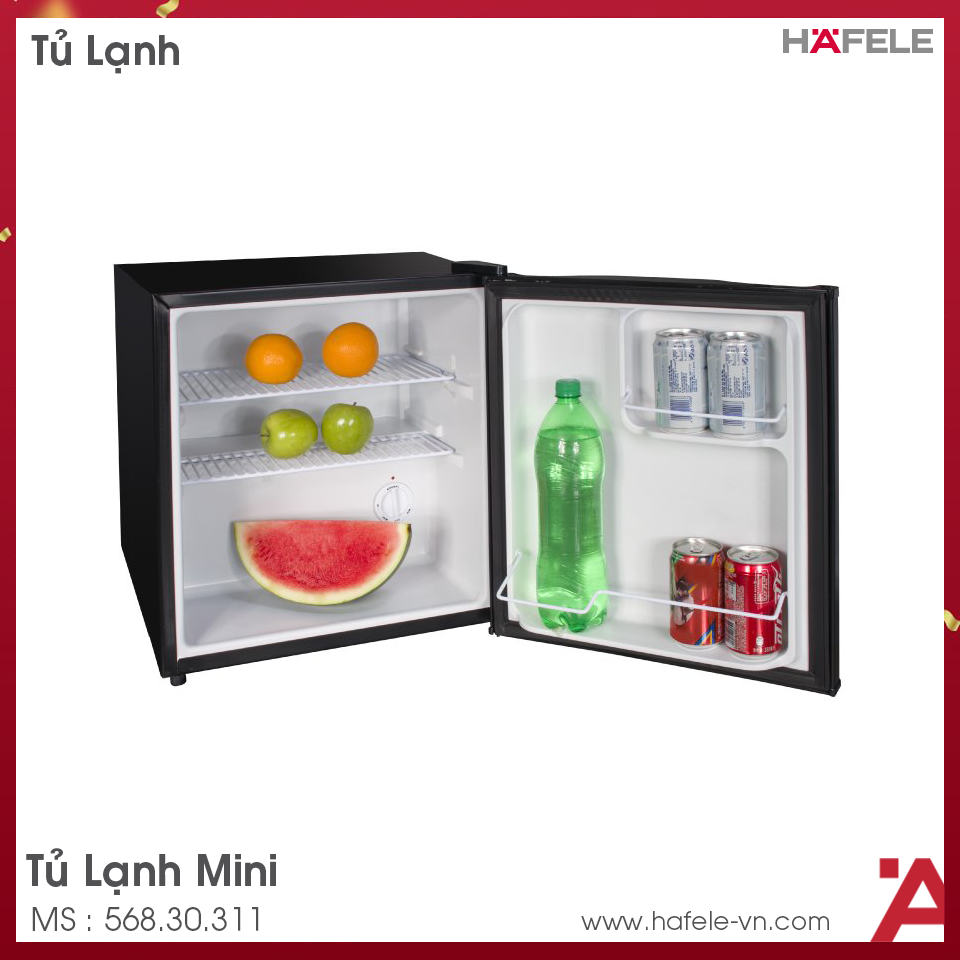 Tủ Lạnh Mini Cửa Đặc HC-M48S Hafele 568.30.311